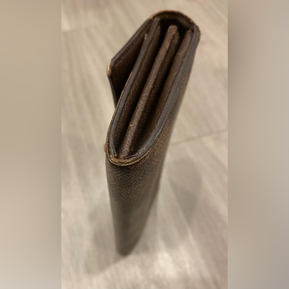 Louis Vuitton Long Wallet Portefeuille Sarah Damier Brown Authentic - Picture 9 of 12